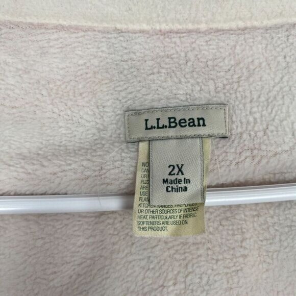 L.L. Bean Women's Fleece-Lined Flannel Shirt Button Front Plaid Womens 2X Red - Picture 4 of 11